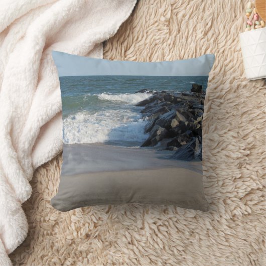 海岸線 クッション (ブランケット)