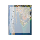 海岸線 |クロアチア、コルクラ島、コルクラ町 ノートパッド (回転)
