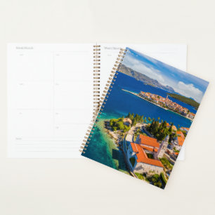 海岸線 クロアチア、コルクラ島、コルクラ町 プランナー手帳
