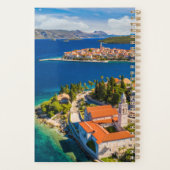 海岸線 |クロアチア、コルクラ島、コルクラ町 プランナー手帳 (裏面)