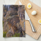 海岸線 |スクーナーヘッド、アカディア国立公園 キッチンタオル (四つ折り)