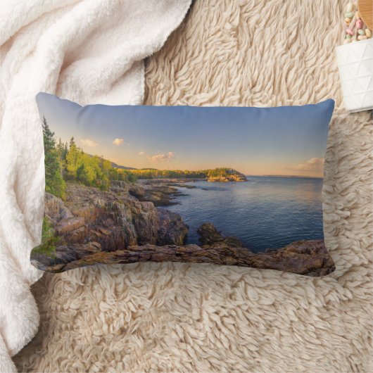 海岸線 |スクーナーヘッド、アカディア国立公園 ランバークッション (ブランケット)