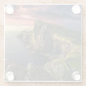 海岸線 |スコットランド、スカイ島 ガラスコースター (裏面)