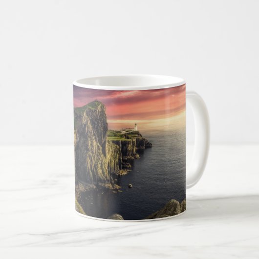 海岸線 |スコットランド、スカイ島 コーヒーマグカップ (正面右)