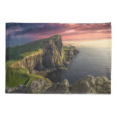 海岸線 |スコットランド、スカイ島 枕カバー (裏面)