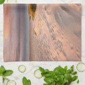 海岸線 |デンマーク，サルタムビーチ キッチンタオル (折り畳み)