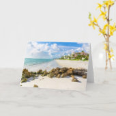 海岸線 |ナポリ桟橋、フロリダ州南西部 カード (黄色い花)