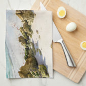 海岸線 |ナポリ桟橋、フロリダ州南西部 キッチンタオル (四つ折り)