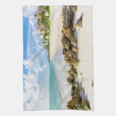海岸線 |ナポリ桟橋、フロリダ州南西部 キッチンタオル (縦)
