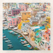 海岸線 |ナポリ・イタリア ガラスコースター (正面)