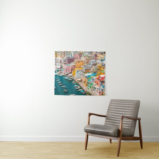 海岸線 |ナポリ・イタリア タペストリー (インサイチュ(横))