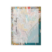 海岸線 |ナポリ・イタリア ノートパッド (回転)