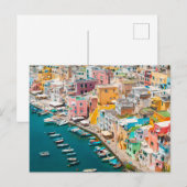 海岸線 |ナポリ・イタリア ポストカード (正面/裏面)