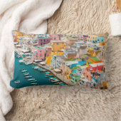 海岸線 |ナポリ・イタリア ランバークッション (ブランケット)