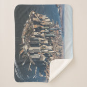 海岸線 |ニューヨーク・マンハッタン シェルパブランケット (正面)