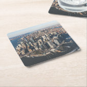 海岸線 |ニューヨーク・マンハッタン スクエアペーパーコースター (アングル)