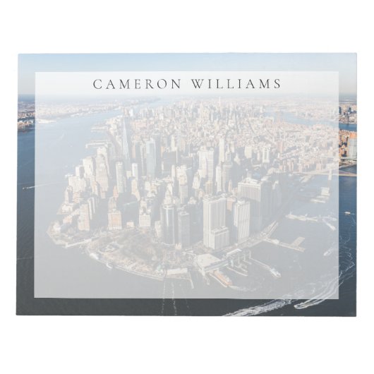 海岸線 |ニューヨーク・マンハッタン ノートパッド (正面)