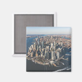 海岸線 |ニューヨーク・マンハッタン マグネット (正面/裏面)