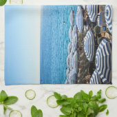 海岸線 |ニースフランスのフランス，リビエラ キッチンタオル (折り畳み)