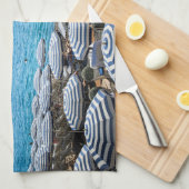 海岸線 |ニースフランスのフランス，リビエラ キッチンタオル (四つ折り)