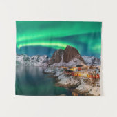 海岸線 |ノルウェー、ハンノイ、ロフテン諸島 タペストリー (正面(横))