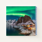 海岸線 |ノルウェー、ハンノイ、ロフテン諸島 ノートブック (裏面)