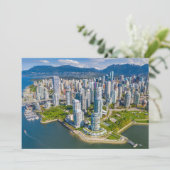 海岸線 |バンクーバー、ブリティッシュコロンビア、カナダ サンキューカード (スタンド正面)