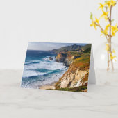 海岸線 |ビッグサー,カリフォルニア カード (黄色い花)