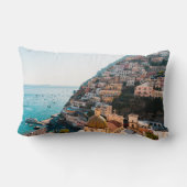 海岸線 |ポジターノイタリア，クリフサイドビレッジ ランバークッション (裏面)