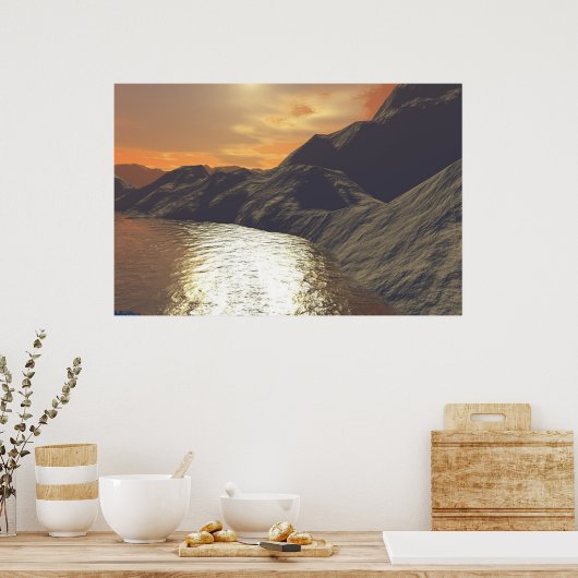 海岸線 ポスター (キッチン)