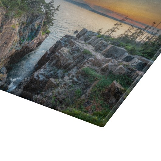 海岸線 |メイン州アカディア国立公園 カッティングボード (角)