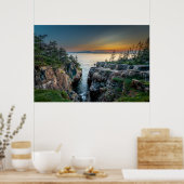 海岸線 |メイン州アカディア国立公園 ポスター (キッチン)