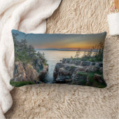 海岸線 |メイン州アカディア国立公園 ランバークッション (ブランケット)