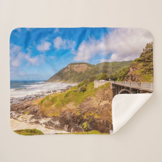 海岸線 |調理師のシャム、ヨット、オレゴン シェルパブランケット (正面(横))