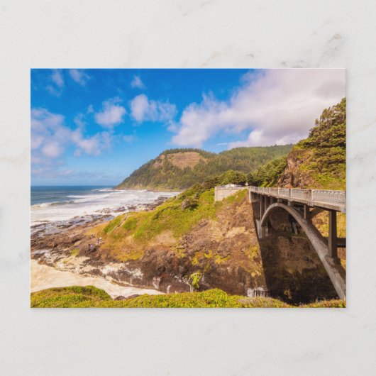 海岸線 |調理師のシャム、ヨット、オレゴン ポストカード (正面)