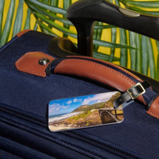 海岸線 |調理師のシャム、ヨット、オレゴン ラゲッジタグ (正面インサイチュ3)