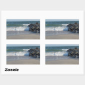 海岸線 長方形シール (シート)