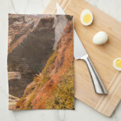 海岸線 | Bixby Bridge, Big Sur California キッチンタオル (四つ折り)