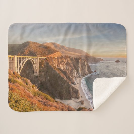 海岸線 | Bixby Bridge, Big Sur California シェルパブランケット (正面(横))