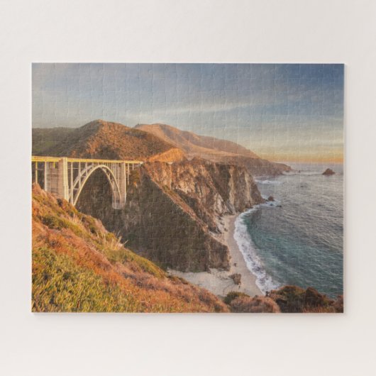海岸線 | Bixby Bridge, Big Sur California ジグソーパズル (横)