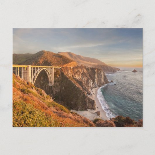 海岸線 | Bixby Bridge, Big Sur California ポストカード (正面)