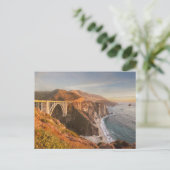 海岸線 | Bixby Bridge, Big Sur California ポストカード (スタンド正面)