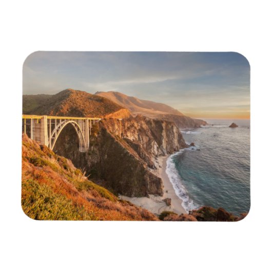 海岸線 | Bixby Bridge, Big Sur California マグネット (横)
