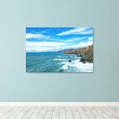 海岸線 | Marin Headlands，カリフォルニア キャンバスプリント (インサイチュ (ウッドフロア))