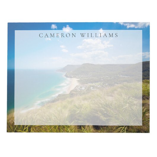 海岸線 | New South Wales，オーストラリア ノートパッド (正面)