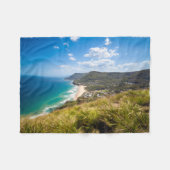 海岸線 | New South Wales,オーストラリア フリースブランケット (正面(横))