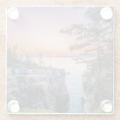 海岸線 | Ravens Nest Acadiaナショナルパークメイン ガラスコースター (裏面)