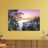 海岸線 | Ravens Nest Acadiaナショナルパークメイン キャンバスプリント (インサイチュ (リビング))