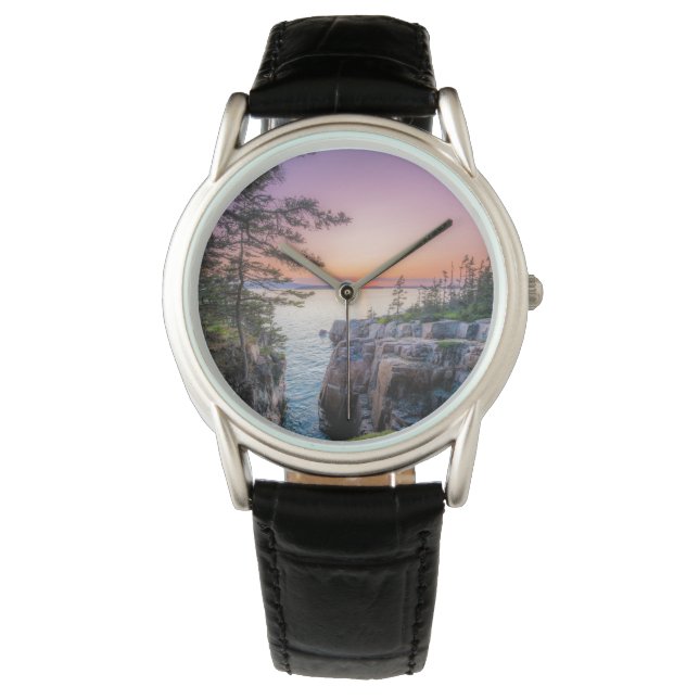 海岸線 | Ravens Nest Acadiaナショナルパークメイン 腕時計 (正面)