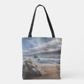海岸線 | Stormy Big Sur,カリフォルニア トートバッグ (裏面)